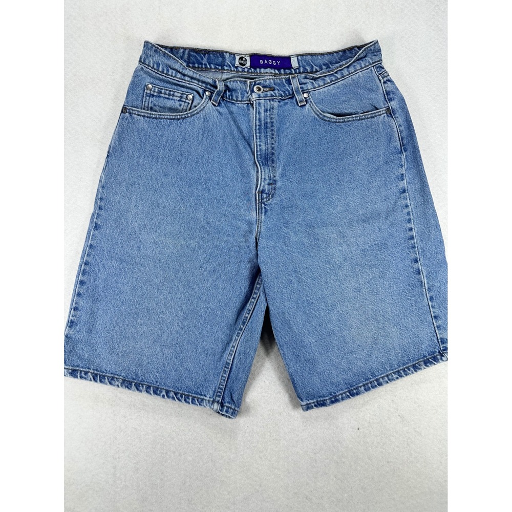 Vintage Levis SilverTab Baggy Denim Shorts Mens 34 Blue Made in USA 90s